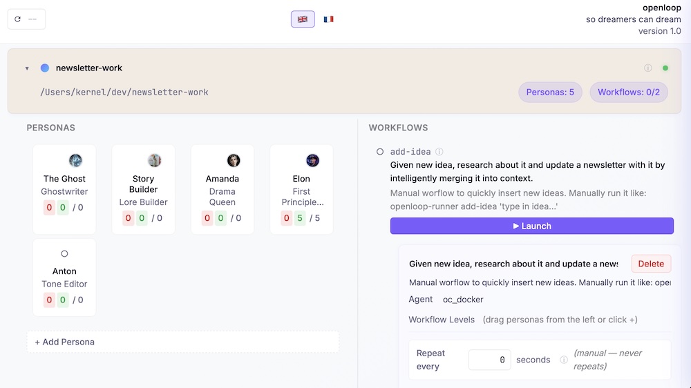 Openloop demo